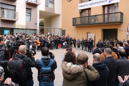 Concentració a Sallent en record de la nena morta.