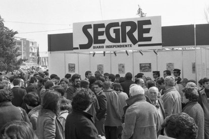 SEGRE, a la Fira. Fundat el 1982, SEGRE ha mostrat sempre el seu suport a la Fira de Mollerussa.