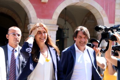 Laura Borràs y Francesc de Dalmases, juntos el 28 de julio.