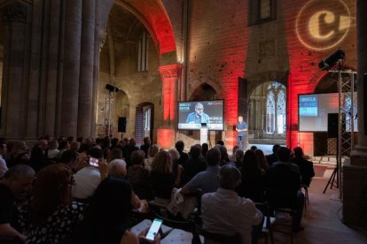 El fundador d’Infonomia i consultor Alfons Cornella va impartir una conferència a la Seu Vella.