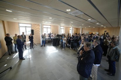 La inauguración ayer del primer espacio del Agrolivinglab de Gardeny.