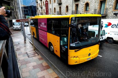 Imatge d'arxiu d'un autobús andorrà.