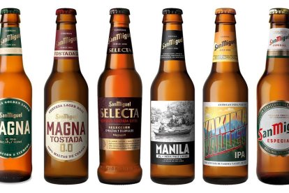 Cerveses de San Miguel premiades.