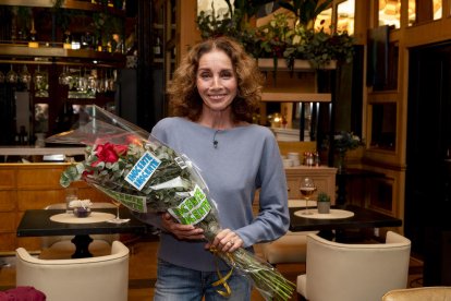 La cantant Ana Belén, ‘víctima’ d’una de les bromes.