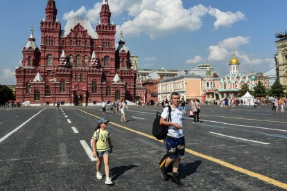 Vista general de la plaça Vermella, a Moscou.