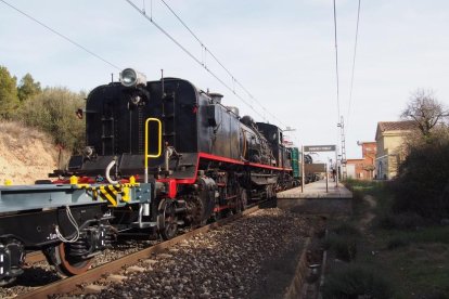 Les locomotores, a Vimbodí de camí al museu de Móra la Nova.