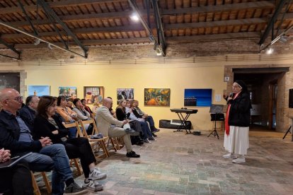 Sor Lucía Caram, ahir a la sala Lucilla Atilia del Castell del Remei.