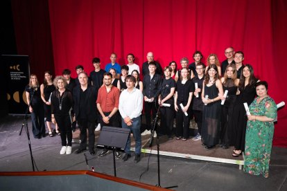 Acto de clausura del curso que se celebró el domingo en el Gran Teatre de la Passió de Cervera. 