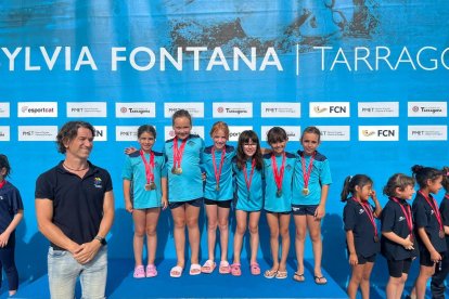 El CN Lleida logra 4 medallas en el Catalán benjamín de natación artística