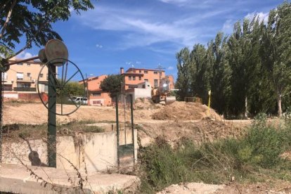 Les obres que s’executen a l’entrada sud de Juneda.