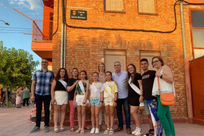 El acto de inauguración de la calle Santa Bàrbara, la antigua Príncep d’Astúries. 