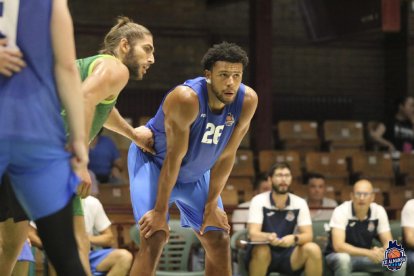 Marvin Ogunsipe, en un partit de la passada temporada amb el CB Almansa.