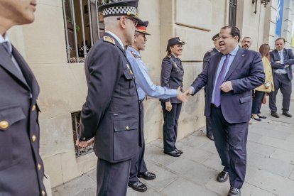 El conseller Joan Ignasi Elena en una visita a Lleida.