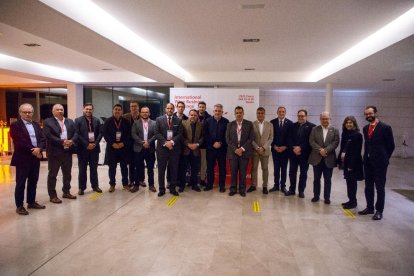 La presentació del saló International Wine Business Meetings va tenir lloc ahir a la Finca Prats.