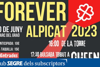 Una jornada de concerts a benefici de l'Associació contra el Càncer d'Alpicat.