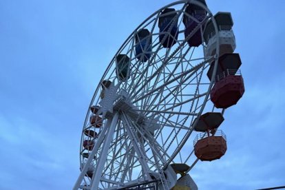 Enfarinada a la noria del Parc d'Atraccions del Tibidabo aquest dimarts a primera hora del matí