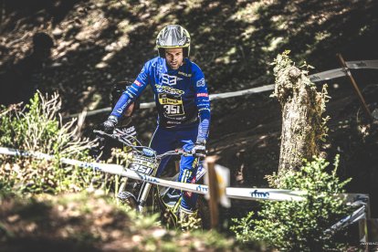 El leridano Adrià Albejano, durante una competición.