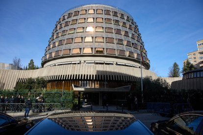 Imagen de la sede del Tribunal Constitucional, en Madrid.