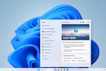 El nou Bing amb IA, també a Windows 11