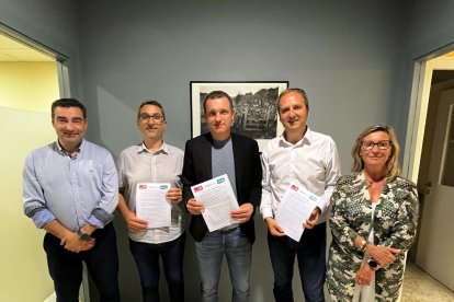 Presentació de l’acord del consell del Segrià entre Junts-Impulsem i PSC.