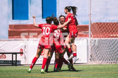 Celebració del gol del partit (0-1)