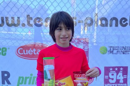 Amadeu Piqué, campeón alevín en Cornellà