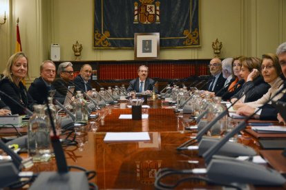 Pleno extraordinario del Consejo General del Poder Judicial el pasado 20 de diciembre.