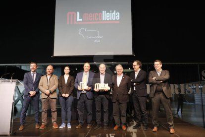 La entrega de los premios PronosVac, este miércoles en la Llotja de Lleida.