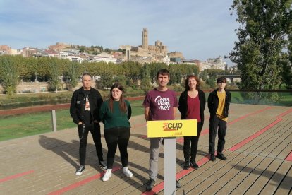 Els cinc primers candidats de la llista de la CUP a la Paeria.