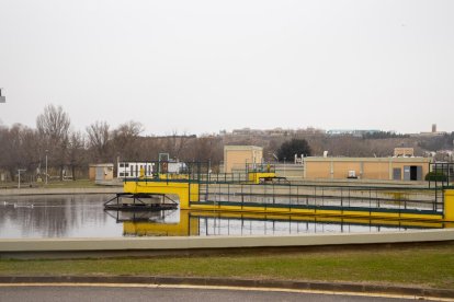 La estación depuradora de aguas residuales de la ciudad de Lleida.