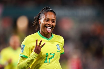 Ary Borges celebra el seu tercer gol davant de Panamà.