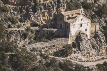 Imatge de l’ermita de la Mare de Déu de Pedra.