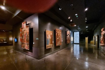 Un dels espais de l'exposició permanent del Museu de Lleida reformats recentment