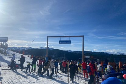 Las pistas de Baqueira durante la jornada de ayer.