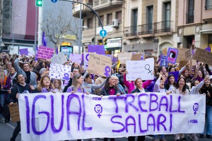 Manifestación de Marea Lila el pasado mes de marzo.