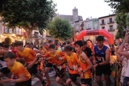 Un momento de la salida de la prueba, que llegó ayer a su décima edición.