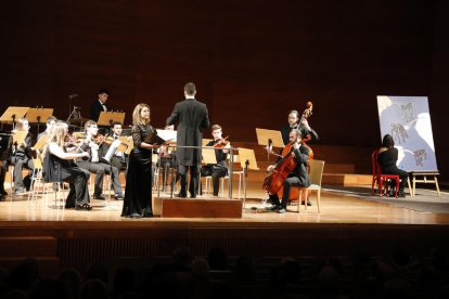 La soprano Marta Bonet, ayer, en un momento del concierto ‘La clàssica amb tu’.