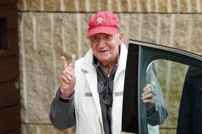 Juan Carlos I en su visita a España el pasado 23 de mayo.