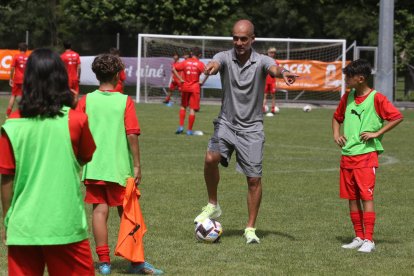 Pep Guardiola al Pep Summer Camp de Rialp