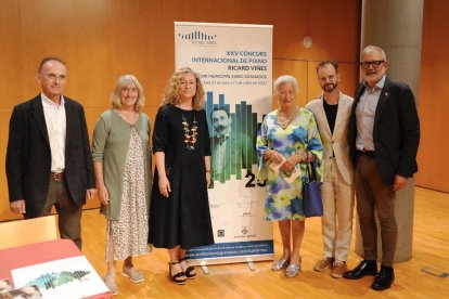 Presentación ayer en el Auditori de Lleida de la 25 edición del concurso internacional Ricard Viñes.