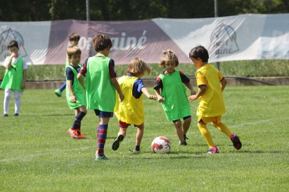 Diversos participants, ahir al Pep Summer Camp de Rialp.