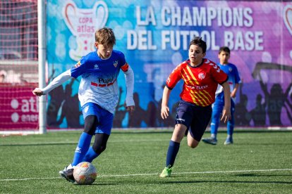 El Mollerussa fue uno de los equipos leridanos que participó ayer en la competición alevín.