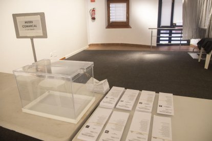 Preparatius divendres al Museu Tàrrega Urgell, un dels 12 col·legis habilitats en aquesta ciutat.