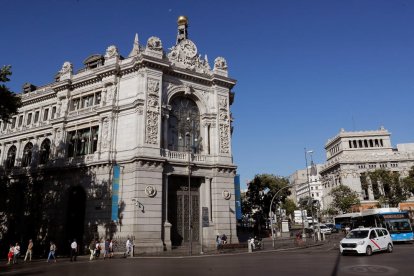 La sede del Banco de España en la capital madrileña.