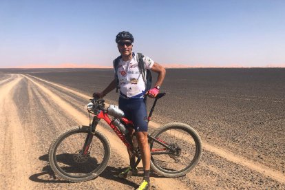 Jaume rovira, en su primera participación en la Titan Desert.