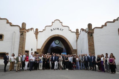 Un moment de l’acte celebrat ahir al Celler de Raimat.