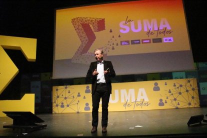 Josep Esteve, en la convención de Rodi en Lleida