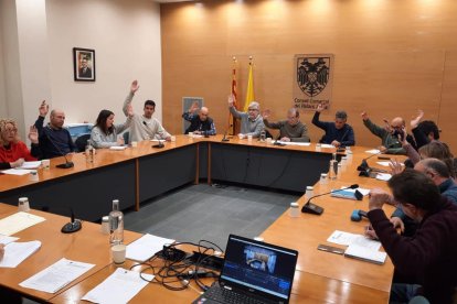 El pleno del consell del Pallars Jussà celebrado ayer.