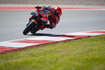 Marc Márquez, durante el Gran Premio de Portugal.