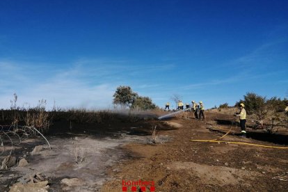 Tasques d'extinció de l'incedi